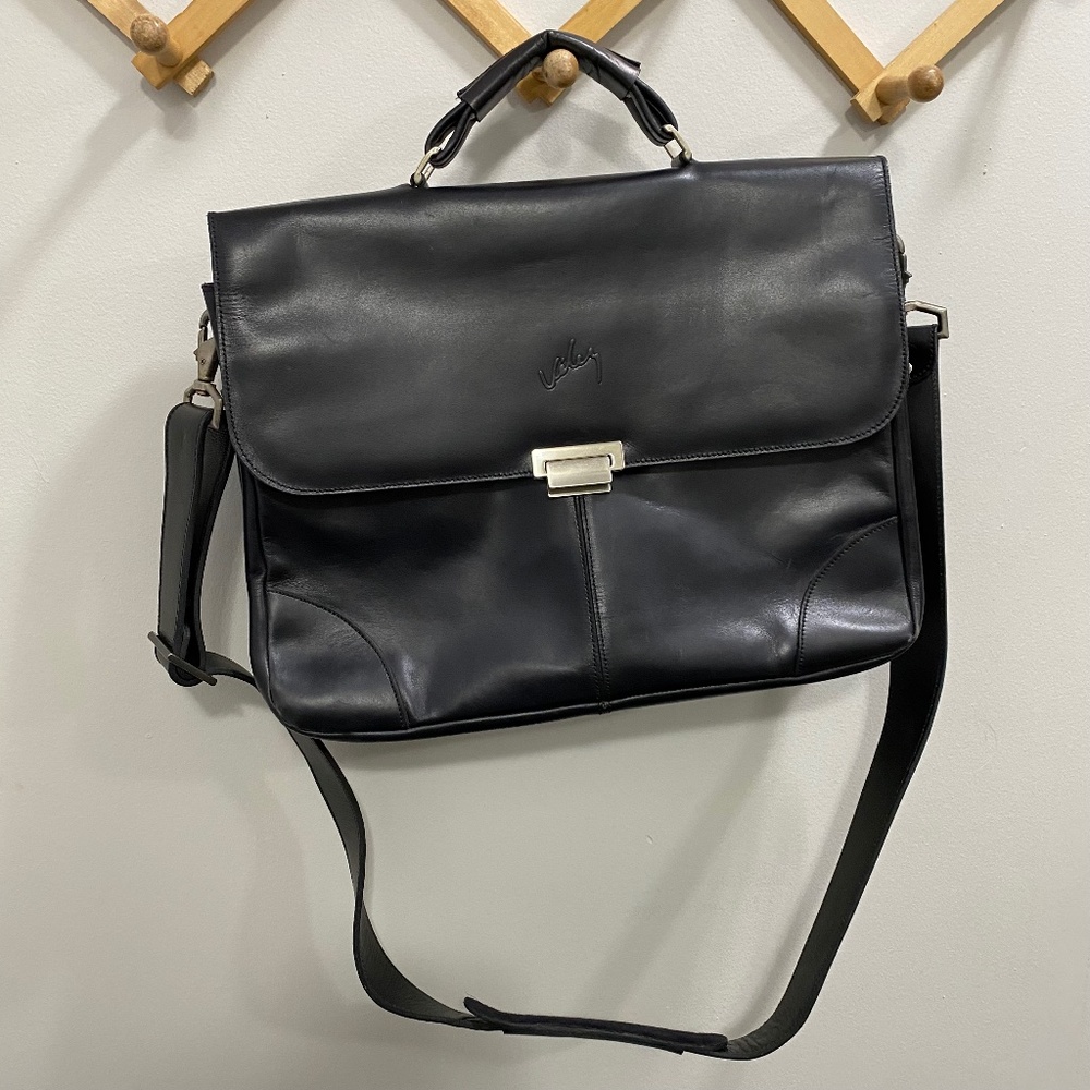 Black Messenger Bag - 100% leather
